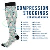 Wusikd Cute Penguin Compression Socks for Women and Men Circulation