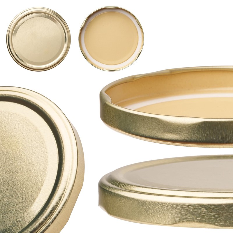 Pullmer Lids for Jars 82 mm, Screw Caps, Twist-Off Lids