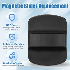 Magnetic Slider Replacement for Yeti, 5 Pcs Lid Slider Push Block Part for Yeti Magnetic Lids 10 oz, 14 oz, 16 oz, 20 oz, 26 oz, 30 oz