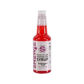 SNOWIE - Ready To Use Pints Sugar Free, Bubble Gum Pink (Sucrose), 16 Fl Oz (Pint)