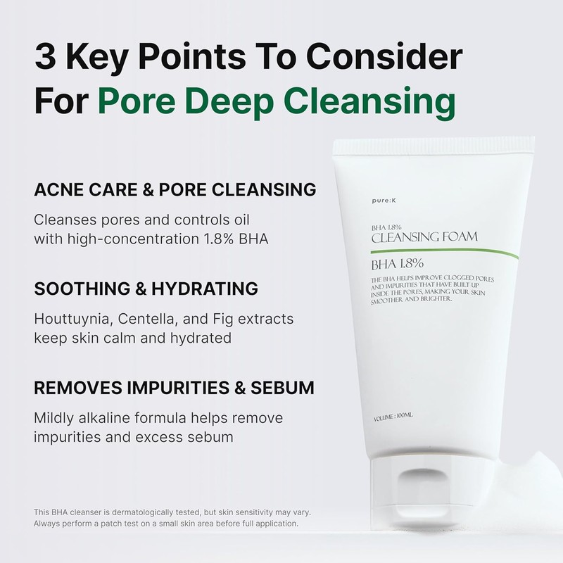 pure:K [pure:K]BHA 1.8% Cleansing Foam 100ml
