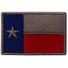 EmbTao Texas bordado táctico cierre gancho & Loop Patch, azul