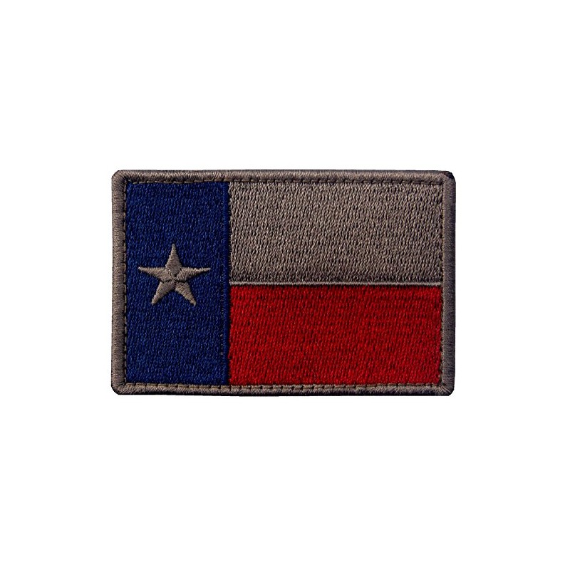 EmbTao Texas bordado táctico cierre gancho & Loop Patch, azul