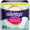 Always Diarios Regular con Aroma 80 Unidad