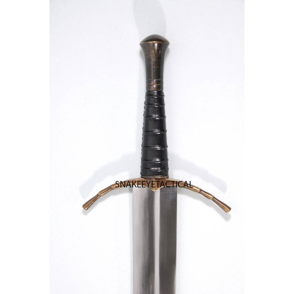 Warrior The Mercenary Sword Full Tang Tempered Battle Ready Hand Forged Sharp Edge Blade with Sword Frog by Replicas