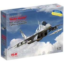 ICM 72143 1/72 Ukrainian Air Force Mig MiG-29 Radar Hunter w/HARM Missile Plastic Model