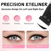 Eyeliner Stamp,Foldable Double Ended Winged Gel Eyeliners Pencil,Waterproof, Smudge Proof,
