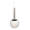 Brushmann Round Ceramic Toilet Brush Set (White)