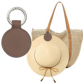 Niveaya Magnetic Hat Clip for Travel on Bag - Magnet Storage Hook, Vacation Traveling Essentials Accessory Coffee Brown