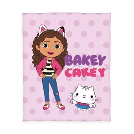 Herding Gabby's Dollhouse Fleece Blanket, 130 x 170 cm, Decorative Children's Cuddly Blanket with Colourful Motif, Fluffy, 100% Polyester