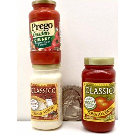 Classico & Prego Different Flavors Set 3 Jars of Sauces or Gravy 2 Classico & 1 Prego Zuru Food Mini Brands S2 S5