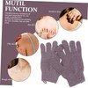 Outanaya 1pair Bath Exfoliating Gloves Five Finger Scrub Mitt for
