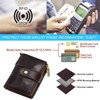 Leather Mens Wallet RFID Blocking Soft Genuine Gents Wallet with
