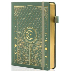 Bullet Dotted Journal Notebook, 160gsm Thick Numbered Paper, A5 Hardcover Dotted Grid Diary for Women and Men, Work, Writing, Bullet Journaling, Drawing