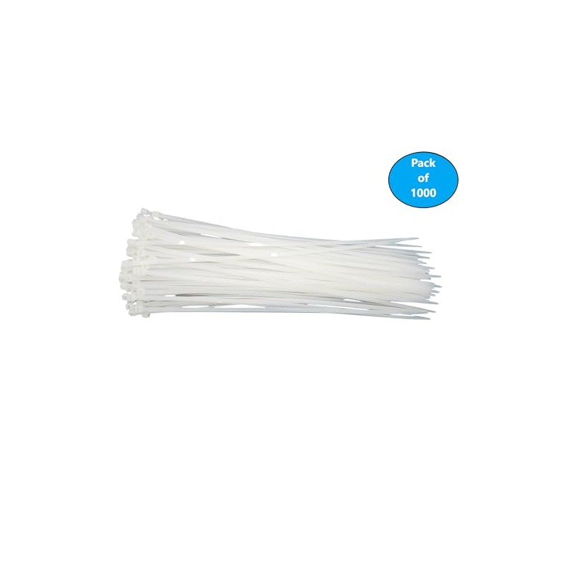 24 in. Cable Zip Tie 175 lbs. Multi-Purpose Self-Locking Clear