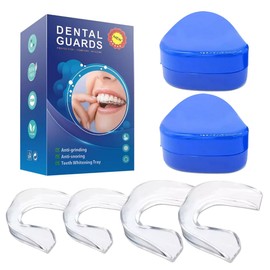 10 PIEZAS - 8 Protector Bucal Moldeable Silicona Guadarda Dental Anti Ronquidos Para Adultos y Niños guarda DEntal Cuidado de los Dientes Protectores Dentales para Dormir