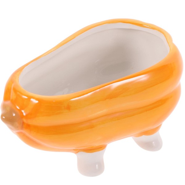 BESPORTBLE Ceramic Hamster Bathtub Pumpkin Shape Bathing Sand Room for