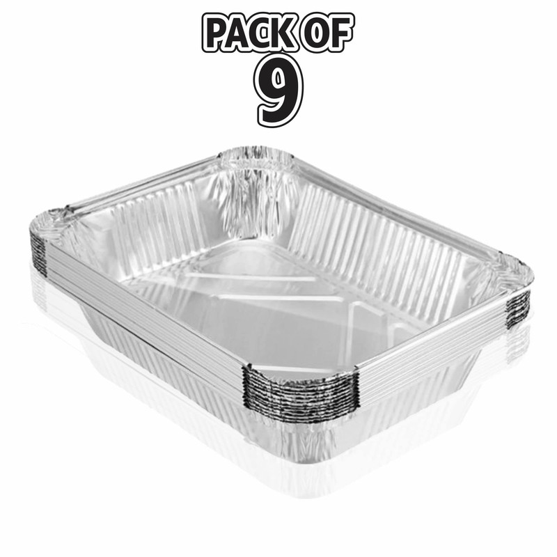 LORD C Foil Food Containers with Lids Medium Disposable Baking