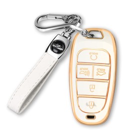 MILD EAST For Hyundai Key fob Cover Fits for 2024 2023 2022 2021 Hyundai Sonata Santa fe Tucson Smart 5 Button Key Case Shell