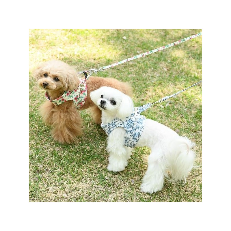 LAURA ASHLEY ローラアシュレイ フラワー ハーネス | 花柄 胴輪 犬具 胴ベルト