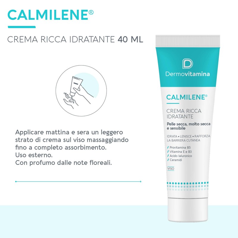 Dermovitamina Calmilene Cream Ricca Viso 40 ml
