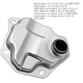 Drblawi Compatible with Automatic Transmission Filter And CVT Oil Cooler Filter And Gasket Kit for Nissan 07-18 Altima Juke Nv200 1.6 2.0 2.5 3.5L Rogue JF011E Replace for 31728-1XF03 31397-1XF0D