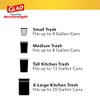 Glad Glad ForceFlex MaxStrength Tall Kitchen Drawstring Trash Bags, 13