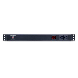 CyberPower PDU15M2F8R Metered PDU, 100-125V/15A (Derated to 12A), 10 Outlets, 1U Rackmount, 15 Foot Power Cord