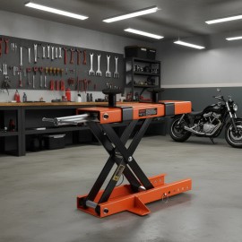 Scissor Lift Table 240Kg Steel Electric Folding For Motorcycle Repair ShopDefault: Default