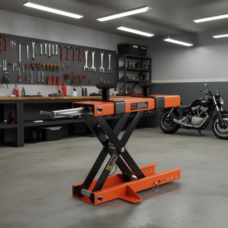 Scissor Lift Table 240Kg Steel Electric Folding For Motorcycle Repair