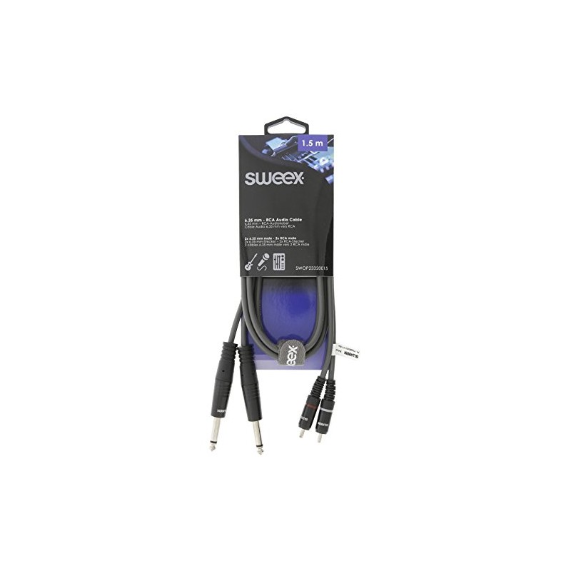 Sweex SWOP23320E15 audio cable 1.5 m 2 x 6.35mm 2