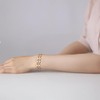 mnmoom Heart Bracelet for Women,7-8.5 Inches Adjustable Stainless Steel heart