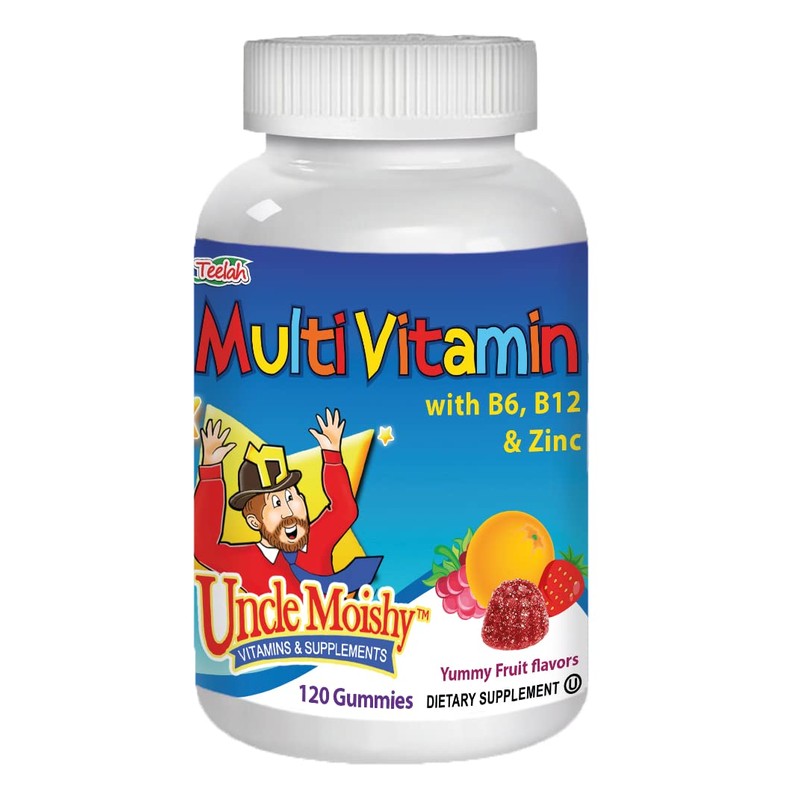 Uncle Moishy Childrens Multi-Vitamin Mineral Jellies with Choline - 120