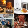 KOMUNJ Chicken Roaster Chicken Holder Grill Stainless Steel Poultry Roaster
