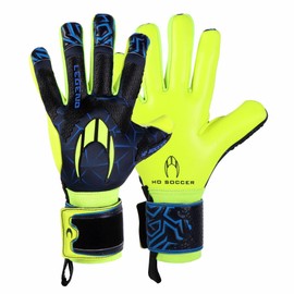 HO Soccer FIT Legend Torwarthandschuhe, Unisex, Erwachsene, Blau/Limette, Größe 10