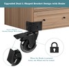 3" Side Mount Caster Wheels, Hirate Heavy Duty L- Shaped