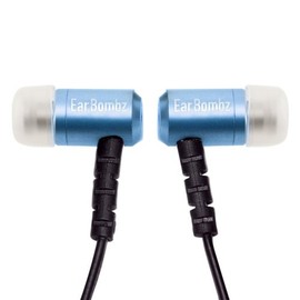 EarBombz EB Pro Series Professional Studio-Quality In-Ear Monitors with Microphone Blue