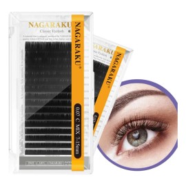 Blister Extensiones Pestañas Mink Mixto 1 X 1 Nagaraku Full