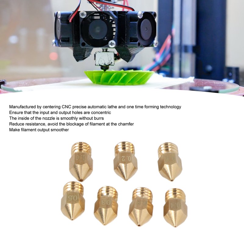 35 Pcs Set 3D Printer Nozzle Cleaning Kit MK8 Brass