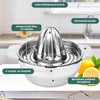 QGGTQG Lemon Squeezer Citrus Juicer Stainless Steel with Container 300