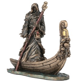 Veronese Design 3 3/8 Inch Charon Ferryman of The River Styx Miniature Resin Figurine Hand Painted Bronze Finish