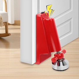 Portable Alarm Door Stopper,80dB Door Stop Alarm,Anti-Theft Security Alarm Door Stoppers for Bottom of Door,Portable Door Lock for Travel, Security Jammer Stopper for Women,Personal Protection