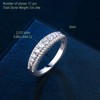 Wuziwen Anniversary Ring for Women Wedding Bands for Her 925