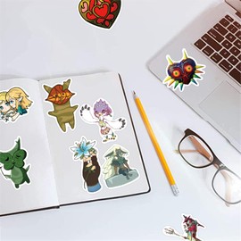 100pcs The Legend of Zelda Stickers Cartoon Cool Game Tears of The Kingdom Waterproof Stickers Car Bicycle Suitcase Computer Water Bottle Mobile Phone Stickers (LZ)