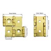 JianLing 4pcs Screen Hinge Gold Furniture Folding Double Acting Hinges