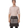 Chef Works AW044-BLK-0 Bronx Half Bistro Apron, Black