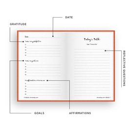 Drive your Day Journal: Daily Gratitude, Goal Setting, Affirmations and Reflective Questions (OrangeTweedJournal)