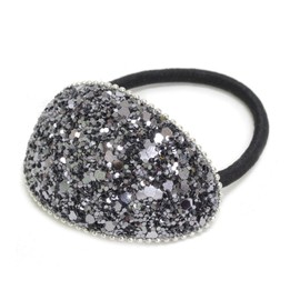 JewelVOX Hair Accessories, Glitter, Curve Plate, Women's, Stylish, Adult, Gray