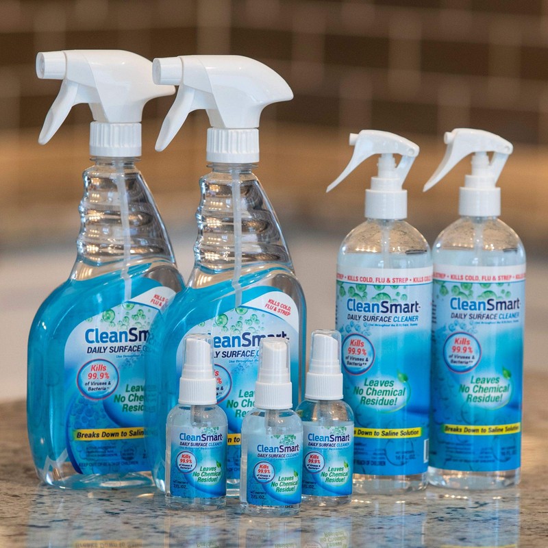 CleanSmart To Go Disinfectant Kills 99.9% of Viruses, TSA-Approved for