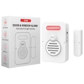Door Alarms When Opened, Freezer Sensor Alarm, Voice Alert, Ajar Reminder for Business Store Home School Room Shop Window Security